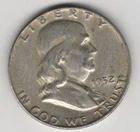 1952 D FRANKLIN HALF DOLLAR 90% SILVER 50¢ DENVER MINT UNITED STATES OF AMERICA