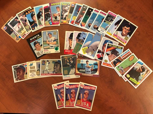 35 Card Lot Topps Archives & Reprints Nolan Ryan, Mays, Aaron, McGwire + Stars