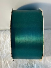 100 Yd. 2-3/4" Hunter Green Berwick Flora-Satin Ribbon- Waterproof - Double Face
