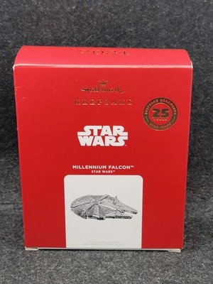 Hallmark Keepsake Ornament 2021 Millenium Falcon Star Wars 25th Year New in Box