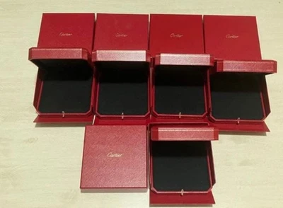 Coffret collier Cartier boite vide uniquement rangement bijoux vintage LOT ca... - Photo 1/3