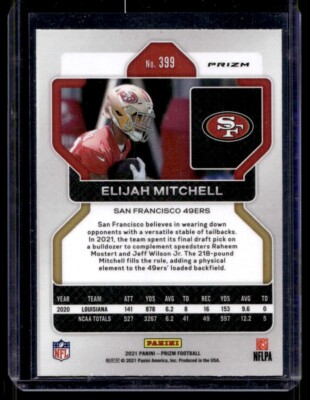 2021 Panini Prizm Orange Laser Eli Mitchell Rookie G30 San