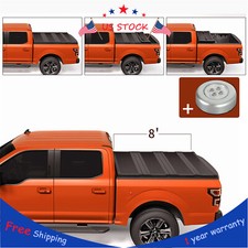 Hard Tri-fold Tonneau Cover For 2014-2023 Chevy Gmc 1500 2500 3500 8ft