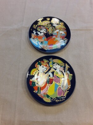 Rosenthal 2 Wandteller ''oriental. Nachtmusik'' Motiv 1+2