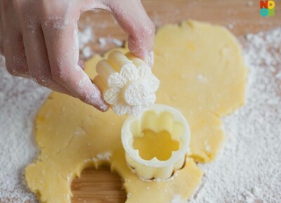 4 Pcs Pineapple Tart Jam  Cookies Dough Cutter Thumbprint Linzer