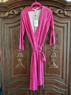 dvf pink wrap dress Diane Von Furstenberg Vintage Pink Wrap Dress 100%