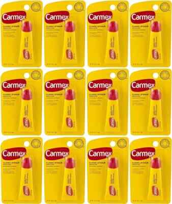 12 Tubes Carmex Daily Care Classic Lip Balm Original Tube, 0.35 oz