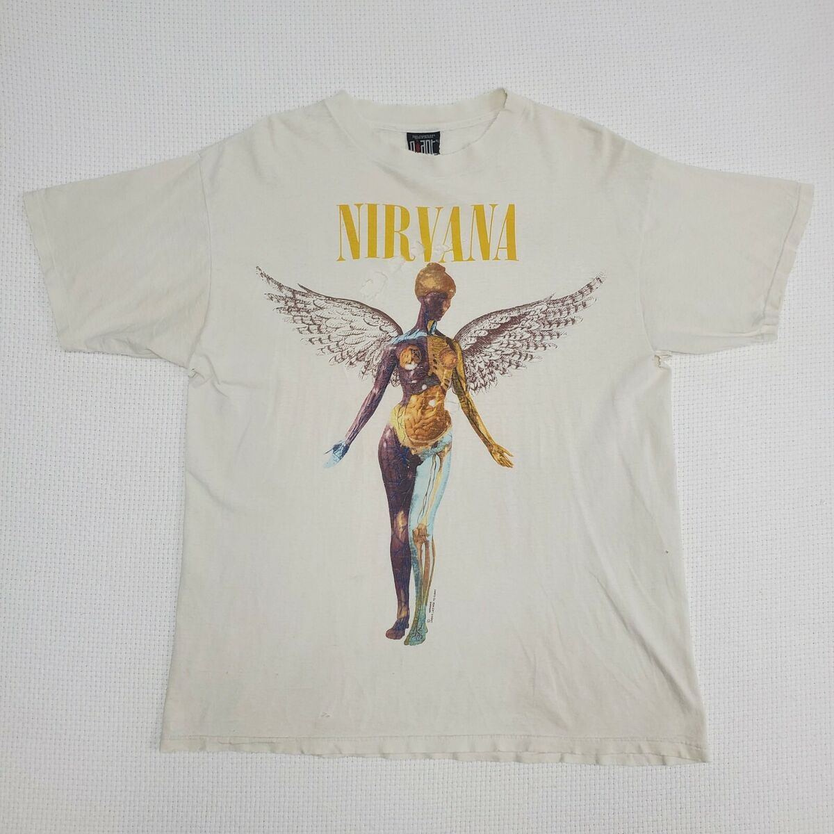 Vtg Nirvana In Utero Shirt 1993 Giant Tag Rock Band Tee Kurt Vtg Nirvana In Utero Shirt 1993 Giant Tag Rock Band Tee Kurt