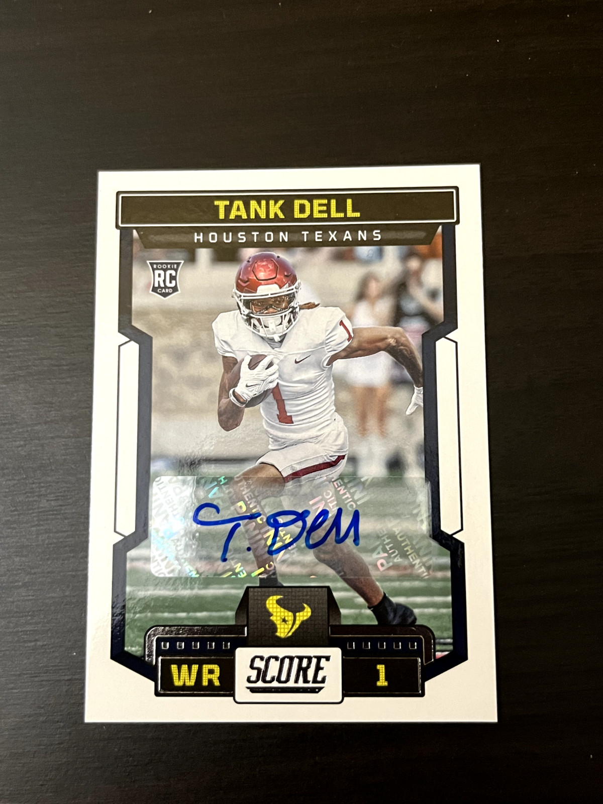 Tank Dell 2023 Score Rookie Autograph #353 RC Auto Signature Houston Texans Star