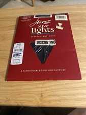 Hanes Alive Lights , Light Support Pantyhose Size B Navy New Style 814