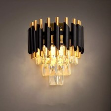Modern LED Wall Lights Sconce Indoor Crystal Wall Lamp Living Room Hallway Decor