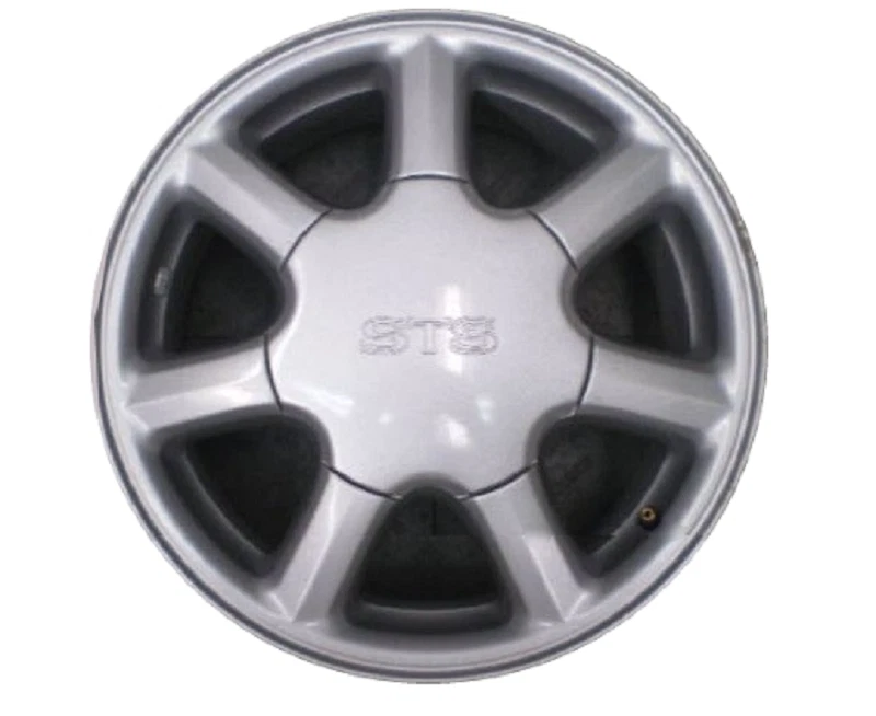 Tapacubos centrales originales 1996 1997 Cadillac Seville STS pintados en plata Foto 3 de 4