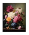 Art Giclee Oil Painting Flowers Painting-Flowers on Canvas