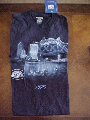 VINTAGE Super Bowl 39 Patriots vs Eagles T-shirt Size M NFL Licensed NWT