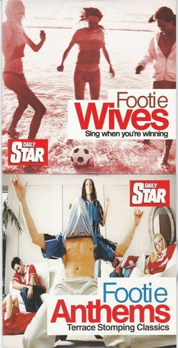FOOTIE WIVES & FOOTIE ANTHEMS ( DAILY STAR Newspaper 2 CD Set )