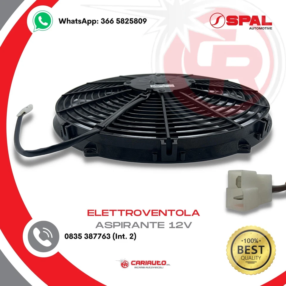 Ventilatore Aspirante Ventola Assiale Spal VA09-AP12/C-27A, 12v Diametro 280mm - Immagine 3 di 4