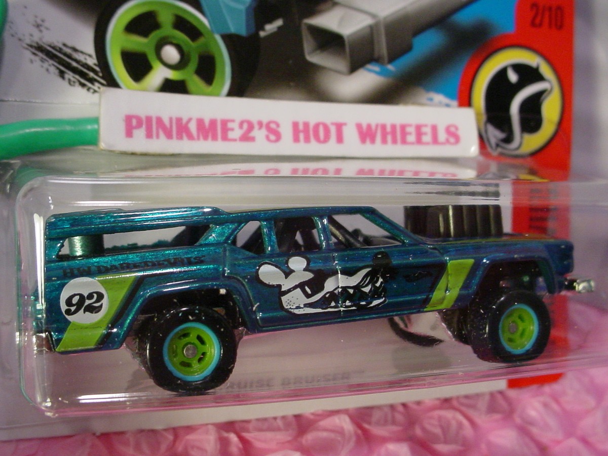 Hot Wheels CRUISE BRUISER∞ SUPER TREASURE HUNT∞Blue;Real Riders