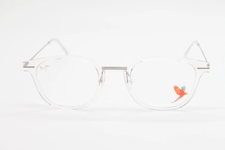 NEW MAUI JIM MJO2412-05D TRANSPARENT SILVER AUTHENTIC EYEGLASSES 49-25 - Image 2 of 4