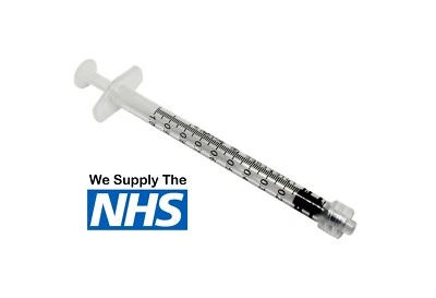 RAYS INJ-LIGHT 1ml Luer Lock Syringe RAYS Sterile Medical Injection Hypodermic UK CE