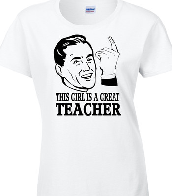 Lehrerin Damen T-Shirt Geschenkidee Unikat Design Job Lustig Nachhilfe Schule Beruf