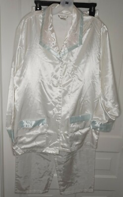 Amanda Stewart Intimates Women s Lounge 2pc Set White Soft Sz M Medium