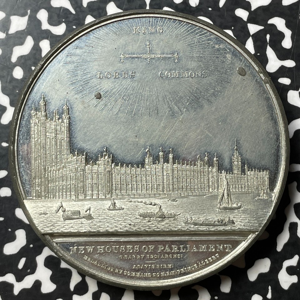 (1847) G.B. Queen Victoria New Houses Of Parliament Opening Medal Lot