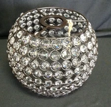 Style Selections Ladura Globe Bronze Crystal Pendant Shade 6x8.5 model N239FBZ