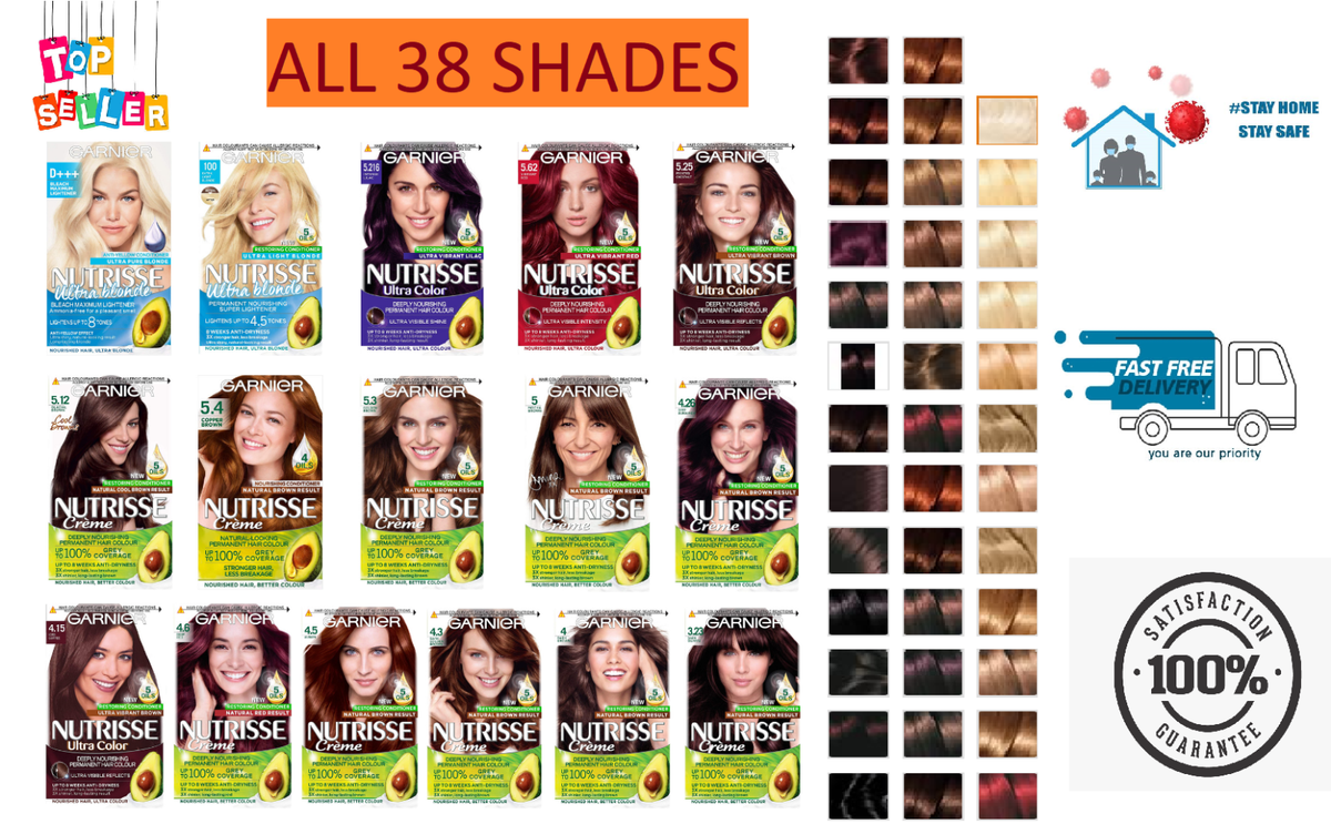 Nutrisse Garnier Color Chart Nutrisse Creme Permanent Nourishing Hair