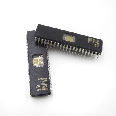 10PCS M27C800-100F1 27C800 ST IC EPROM UV 8MBIT 100NS 42CDIP