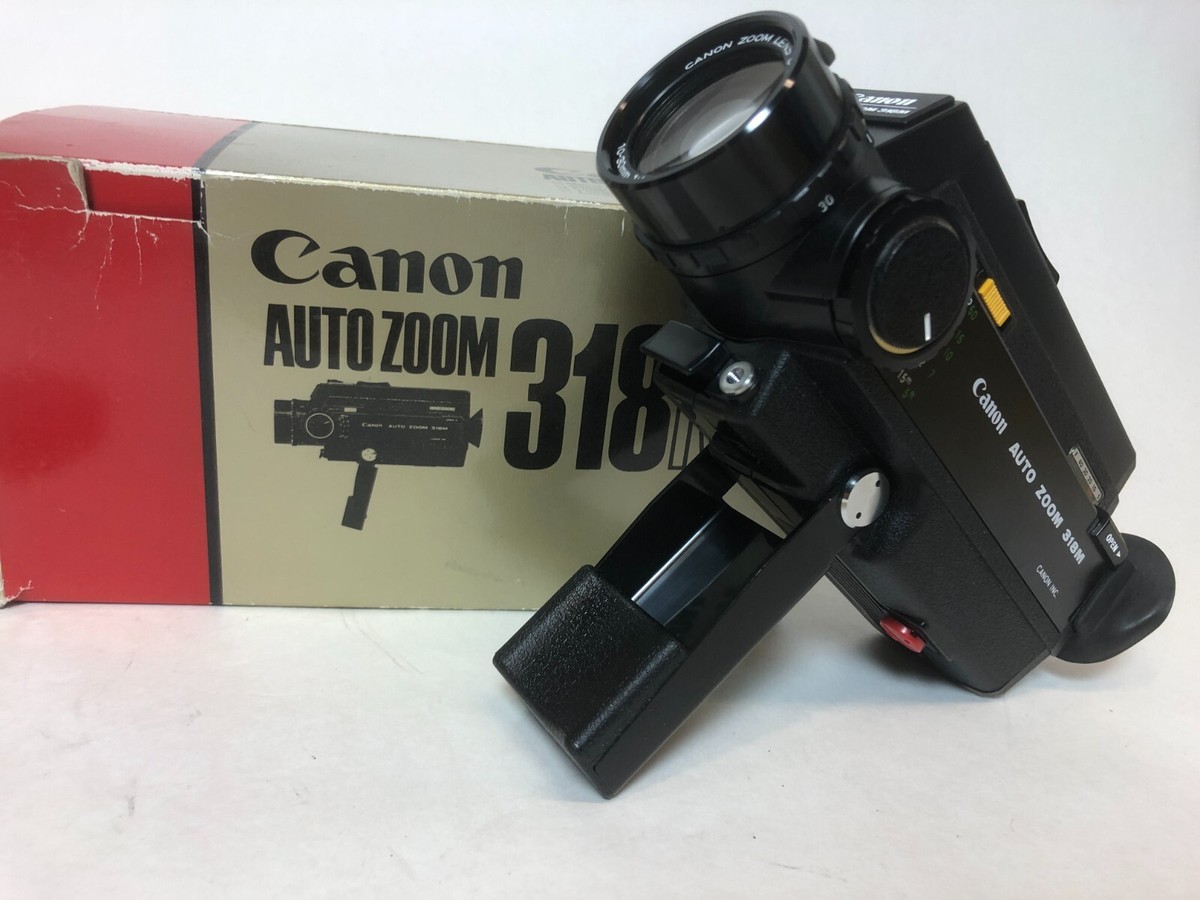 Canon Auto Zoom 318M Super 8 Camera with original boxing | eBay