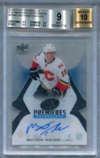 2016-17 Upper Deck Ice Premieres Autographs Matthew Tkachuk RC Auto /25 BGS 9 10