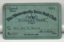 1923 Millers Pass Ticket Al Simmons/Earle Combs/Bill Terry Played Vg⚾️ 1923 Millers Pass Ticket Al Simmons/Earle Combs/Bill Terry Played Vg⚾️