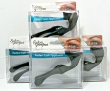 4 Pack Curved Neck Eyelash Applicators – Reusable Black False Lash Holder Tool