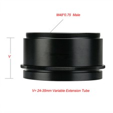 1PCS M48 0.75mm Variable Extension Tubes 24-35mm for Astrophotography