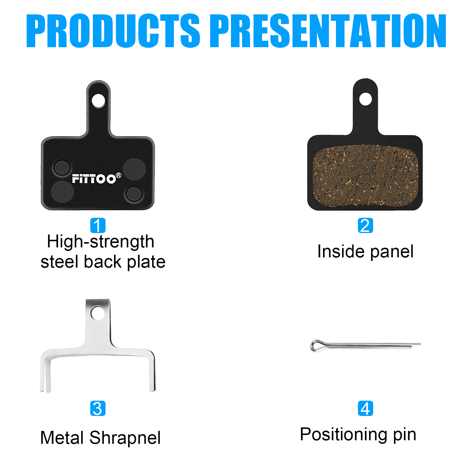 FITTOO Bike Bicycle Disc Brake Pads for Most Disc Brakes Shimano Tektro Logan eBay