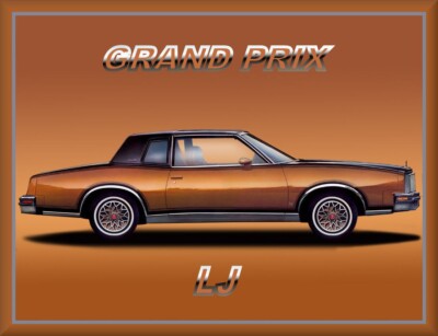 1980 Pontiac Grand Prix LJ tutone, Toolbox - Refrigerator Magnet
