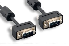 Micro SVGA HD15 Male Cable Dual Ferrites 32AWG 1920x1200 WUXGA 3Ft - 50Ft