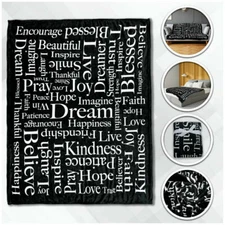 Inspiring Message Plush Blanket 50x60 Positivity Blanket survivor Throw BlanketD