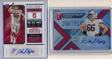 HARRISON PHILLIPS 2018 2pc Elite Draft & Contenders Draft Ticket AUTOs Ravens RC