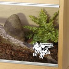 Customised Bearded Dragon Tank Vinyl Decal Sticker Reptile Vivarium Car Window