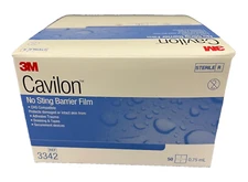Box of 50 x 3M Cavilon No Sting Barrier Film Wipes 0.75 mL