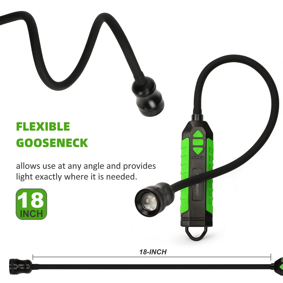PowerFirefly 300 Lumens Rechargeable Work Light with 18-Inch Flexible Gooseneck - Image 2 of 4