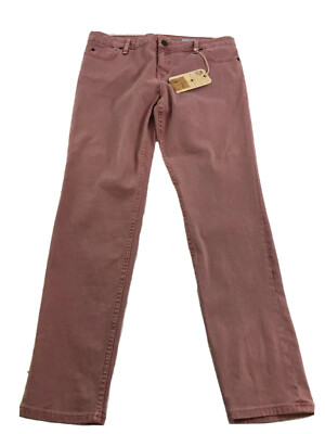 Sanctuary Womens 32 Skinny Jeans Denim The Charmer Pink Mid-Rise Stretch New