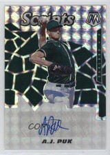 2021 Panini Mosaic Scripts AJ Puk #SCR-AP Auto 16n7