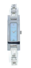 Gucci 3900L Series Stainless Steel Blue Dial 12mm Quartz Ladies Watch YA039540