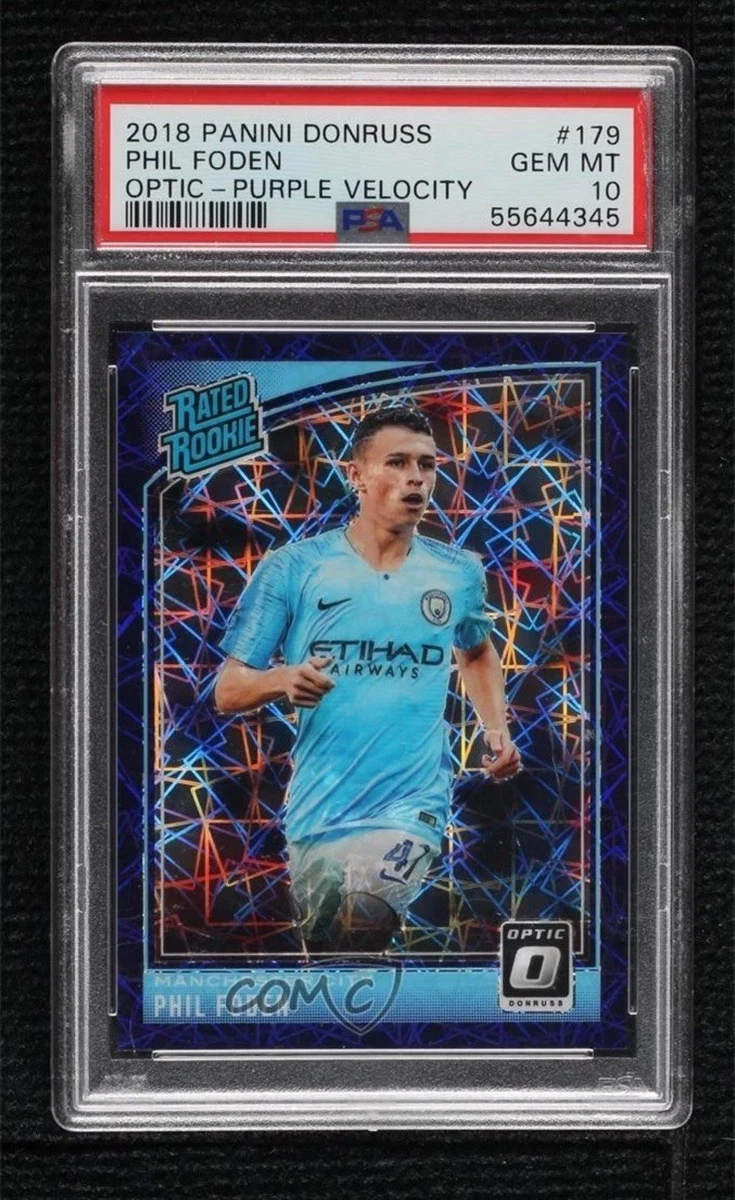2018-19 Panini Donruss - Rated Rookie Phil Foden #179 Optic Purple