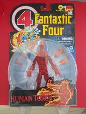 Marvel Legends Retro Series Fantastic Four The Human Torch 6 Figure Hasbro