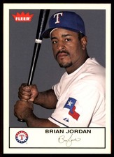 Brian Jordan 2005 Fleer Tradition #145 Rangers MLB READ FREE SHIP AutographDen