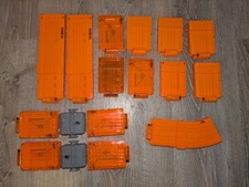 15 Nerf Gun Magazine Clip Lot 6 round ammo clip  2 duel flip clips bundle