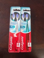 New 2 Colgate Sensitive Expert Ultra Soft Toothbrush 2 Pk for Sensitive Teeth